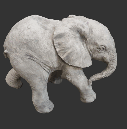 H1221 olifant loopt 35 cm