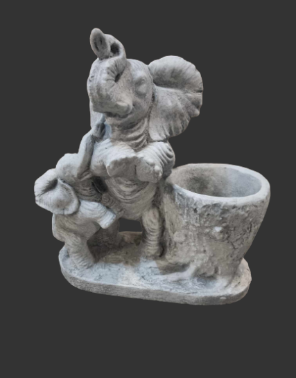 J1878 olifant met potje 25 cm