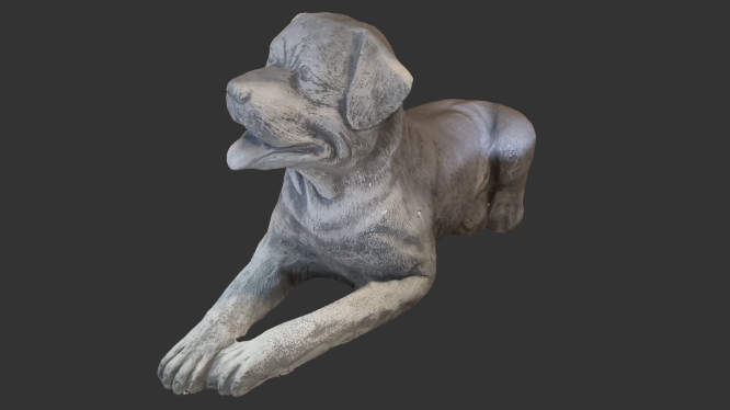 J2163 rottweiler liggend 46 cm