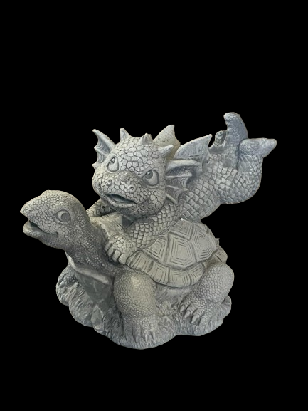 GR5 draak op schildpad 19.5 cm