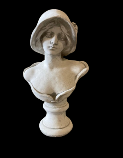 ST457 buste dame met hoed 40 cm