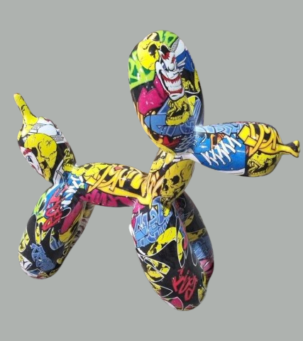 3516 balloon dog graffiti 25 cm