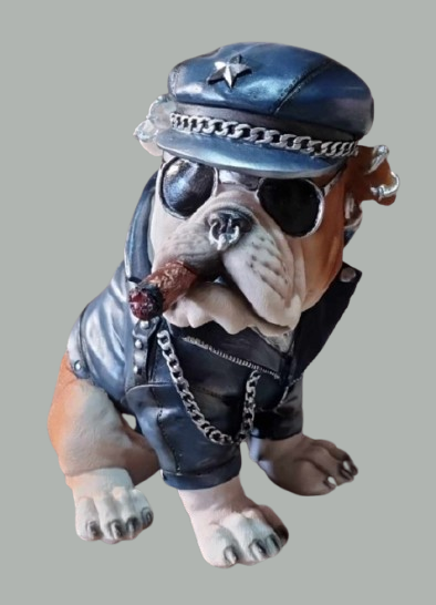 3523 engelse bulldog biker zit 22 cm