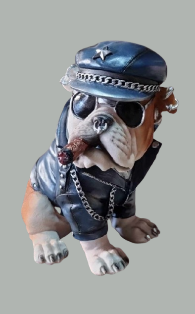 3523 engelse bulldog biker zit 22 cm