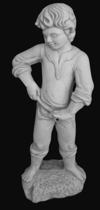 J1060 jongen die plast spuitfiguur 83 cm